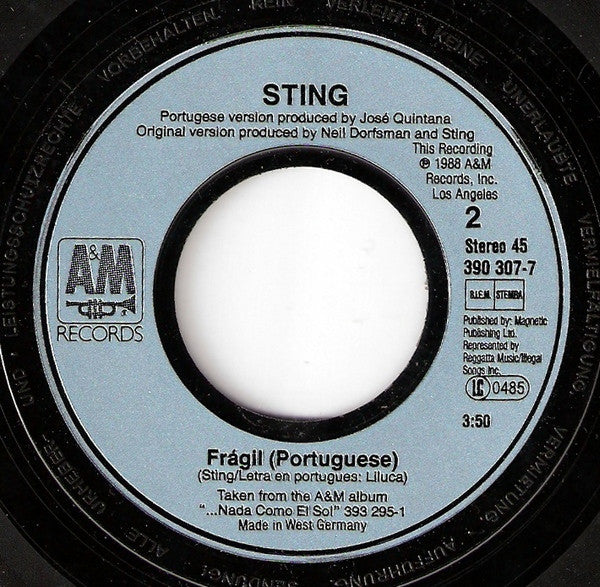 Sting -Fragile / Frágil