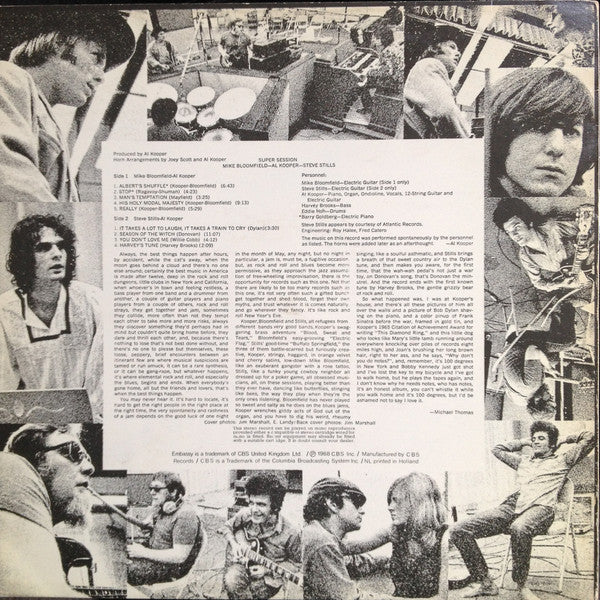 Mike Bloomfield / Al Kooper / Stephen Stills -Super Session