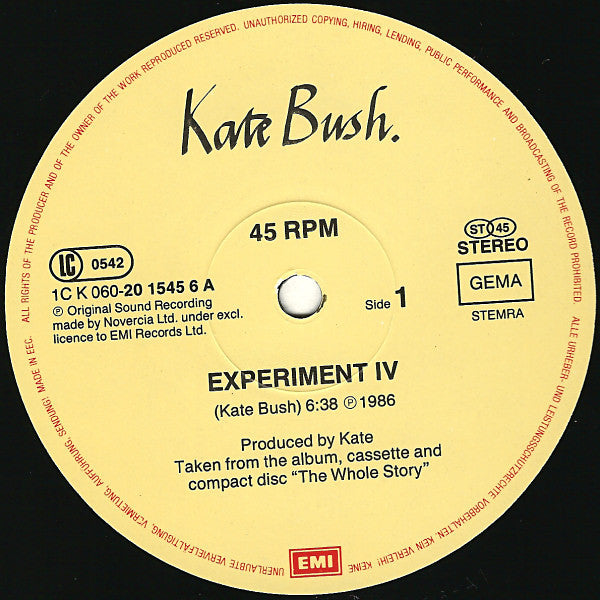 Kate Bush -Experiment IV