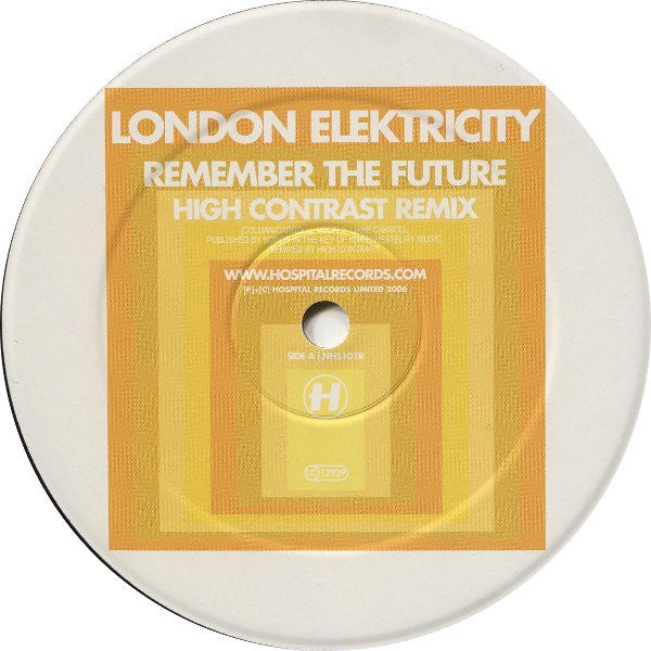 London Elektricity -Remember The Future (High Contrast Remix) / I Don't Understand (Craggz+Parallel Forces Remix)