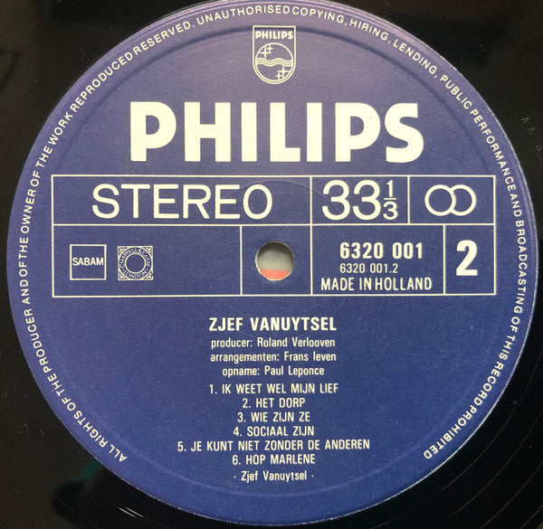 Zjef Vanuytsel -De Zotte Morgen