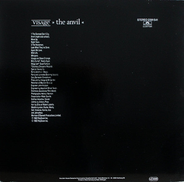 Visage -The Anvil