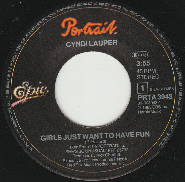 Cyndi Lauper - Girls Just Want To Have Fun