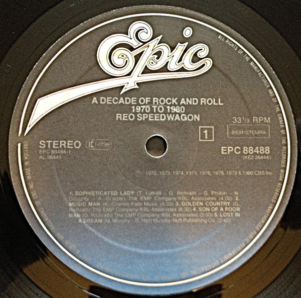 REO Speedwagon -A Decade Of Rock And Roll 1970 To 1980