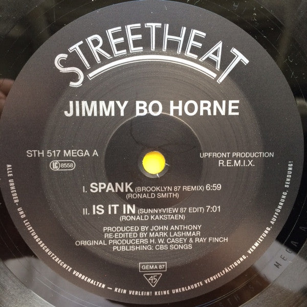 Jimmy Bo Horne* -Spank / Is It In / Jimmy's Monster Mix