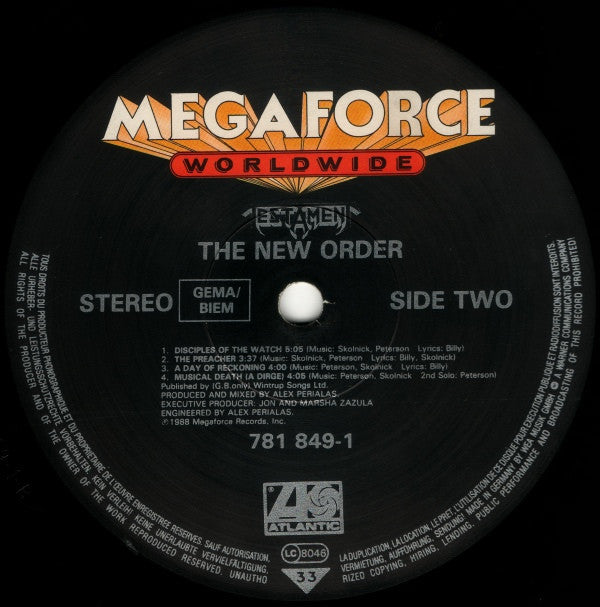 Testament (2) - The New Order