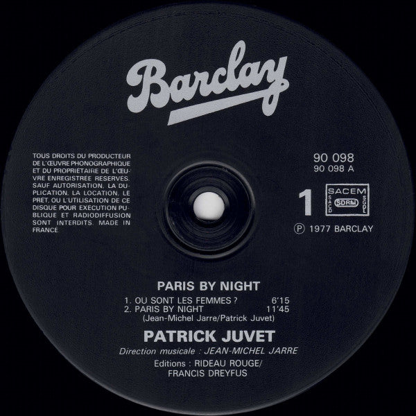 Patrick Juvet -Paris By Night