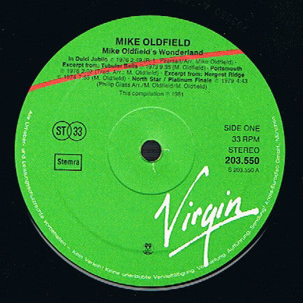 Mike Oldfield -Mike Oldfield's Wonderland