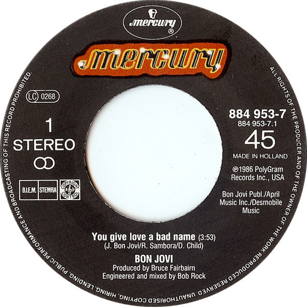 Bon Jovi -You Give Love A Bad Name