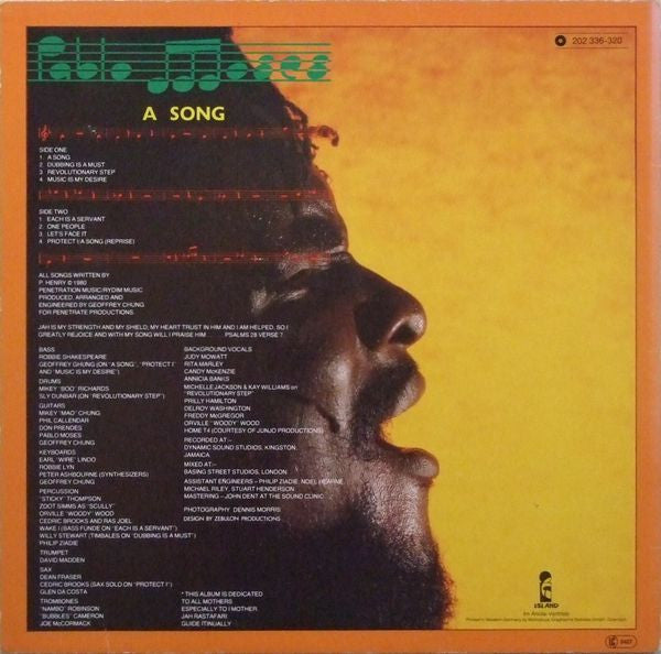 Pablo Moses - A Song