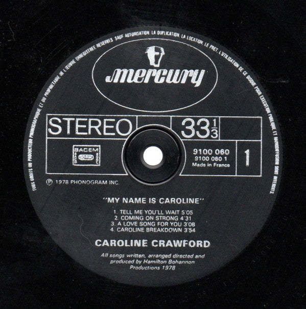 Caroline Crawford -My Name Is Caroline
