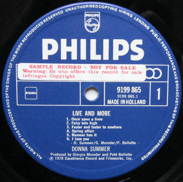 Donna Summer -Live And More