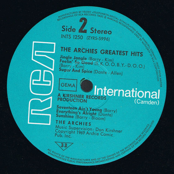 The Archies - Greatest Hits