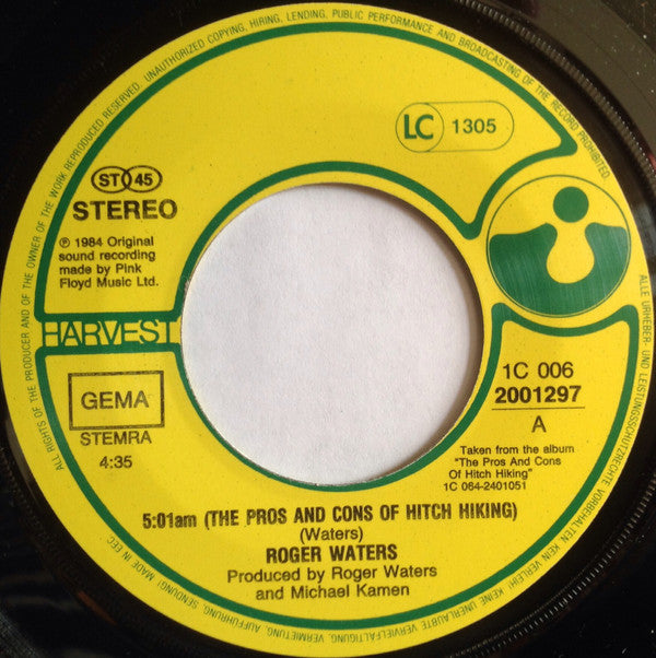 Roger Waters -The Pros And Cons Of Hitch Hiking
