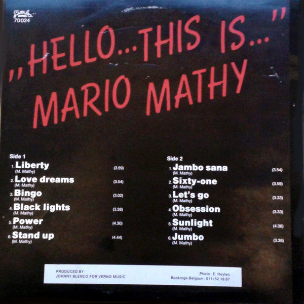 Mario Mathy -Hello... This Is... Mario Mathy !!!