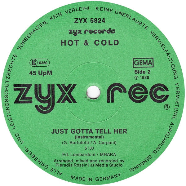 Hot & Cold* -Just Gotta Tell Her
