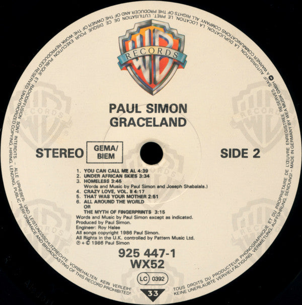 Paul Simon -Graceland