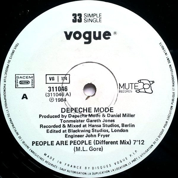 Depeche Mode -People Are People (Different Mix)