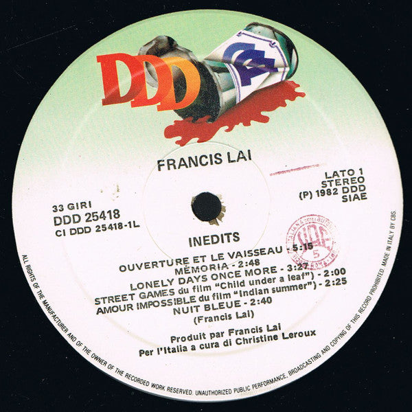 Francis Lai -Inedits