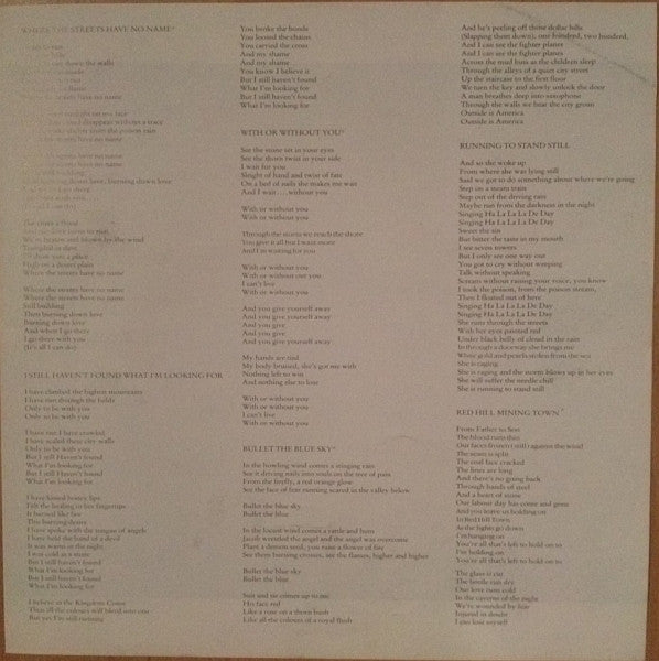 U2 -The Joshua Tree