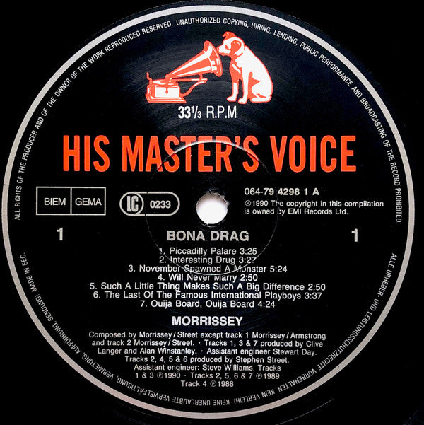 Morrissey -Bona Drag