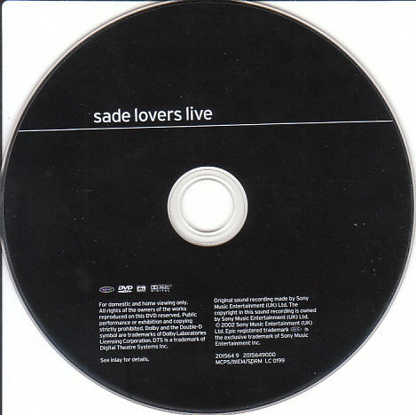 Sade -Lovers Live
