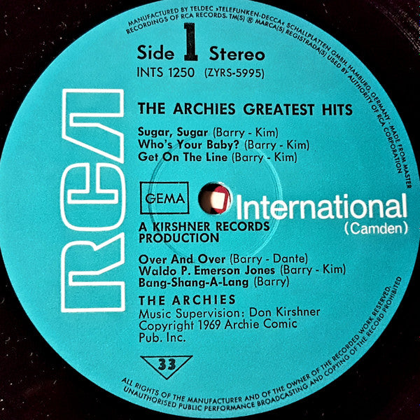 The Archies - Greatest Hits