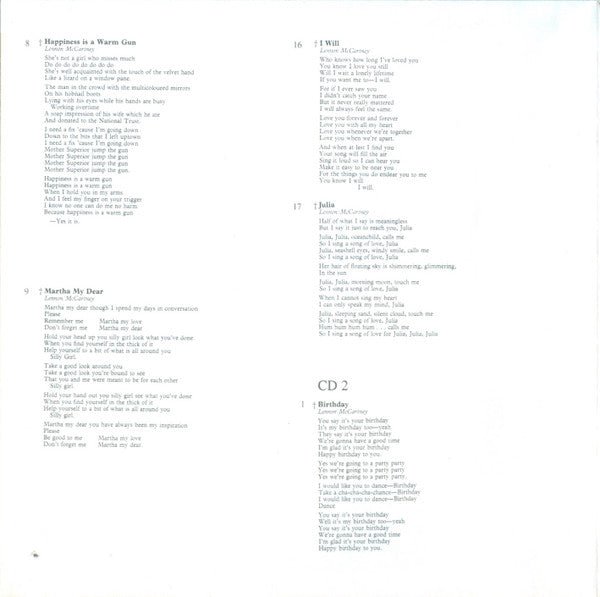 The Beatles -The Beatles (30th Anniversary Limited Edition)