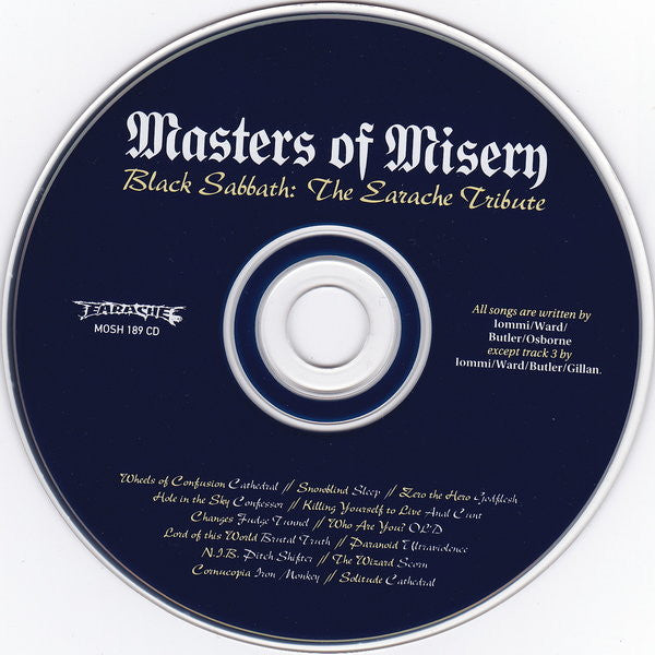 Various -Masters Of Misery - Black Sabbath: The Earache Tribute