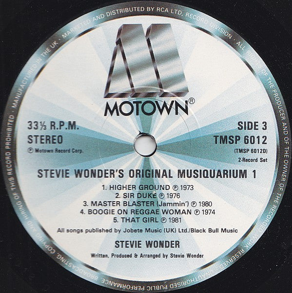 Stevie Wonder -Stevie Wonder's Original Musiquarium I