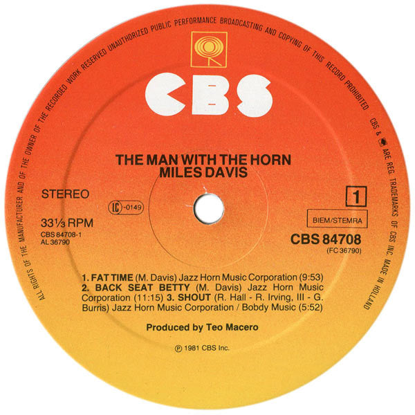 Miles Davis - The Man With The Horn