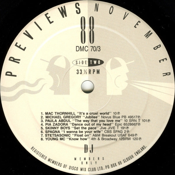 Various -November 88 - Previews