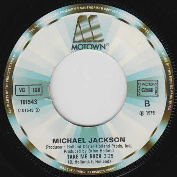 Michael Jackson -We're Almost There / Take Me Back