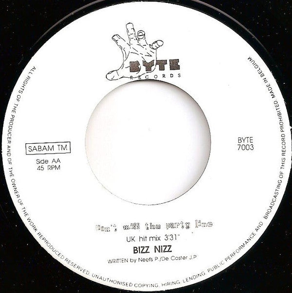 Bizz Nizz -Don't Miss The Party Line (New Versions)