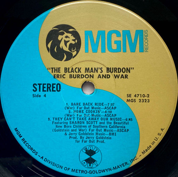 Eric Burdon And War* -The Black-Man's Burdon