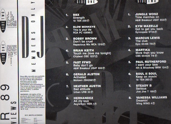 Various -March 89 Previews