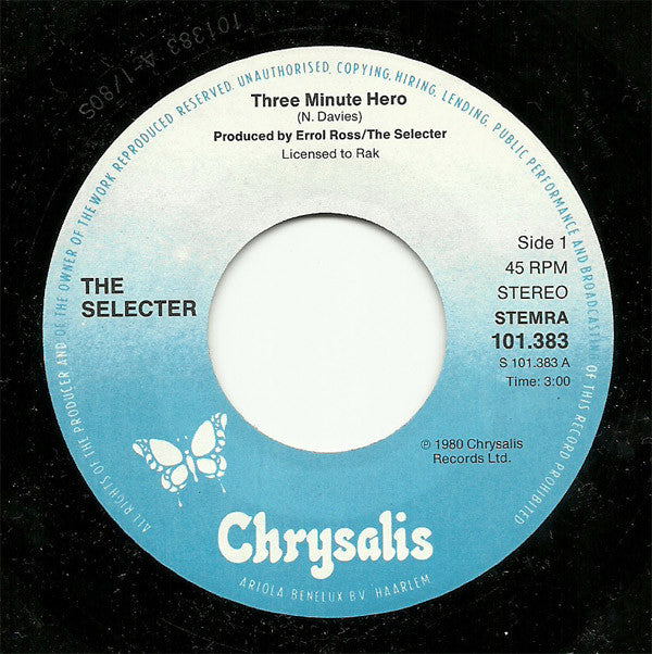 The Selecter -Three Minute Hero