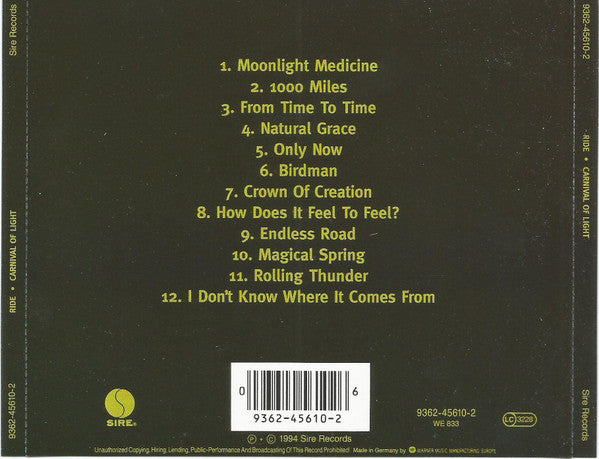 Ride -Carnival Of Light