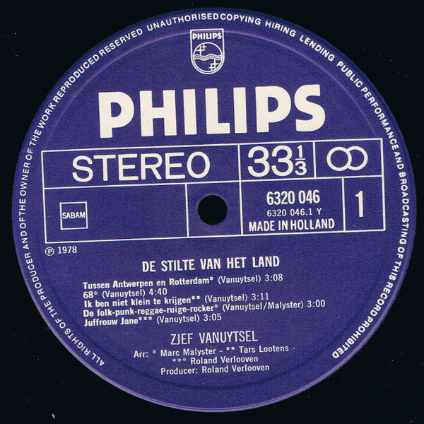 Zjef Vanuytsel -De Stilte Van Het Land