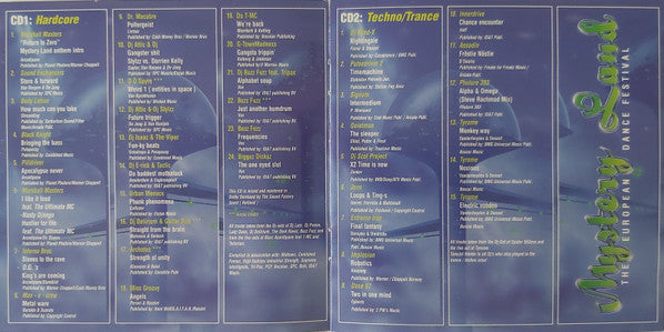 Various - Mystery Land (The European Dance Festival)