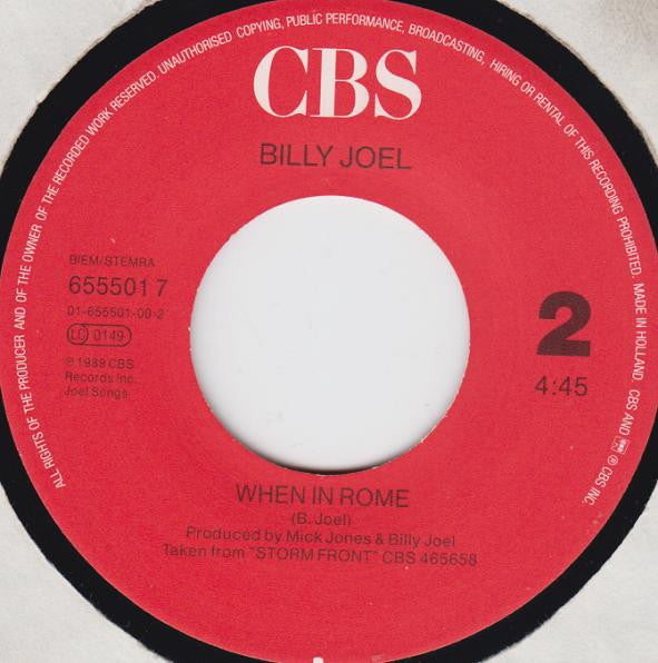 Billy Joel -I Go To Extremes