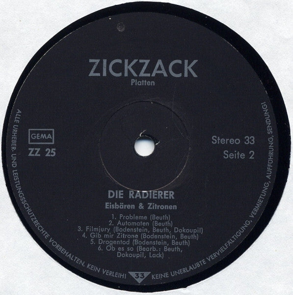Die Radierer -Eisbären & Zitronen
