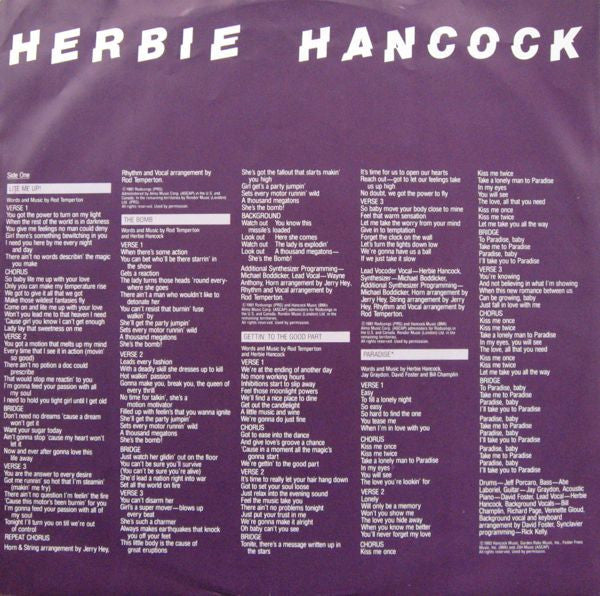 Herbie Hancock -Lite Me Up