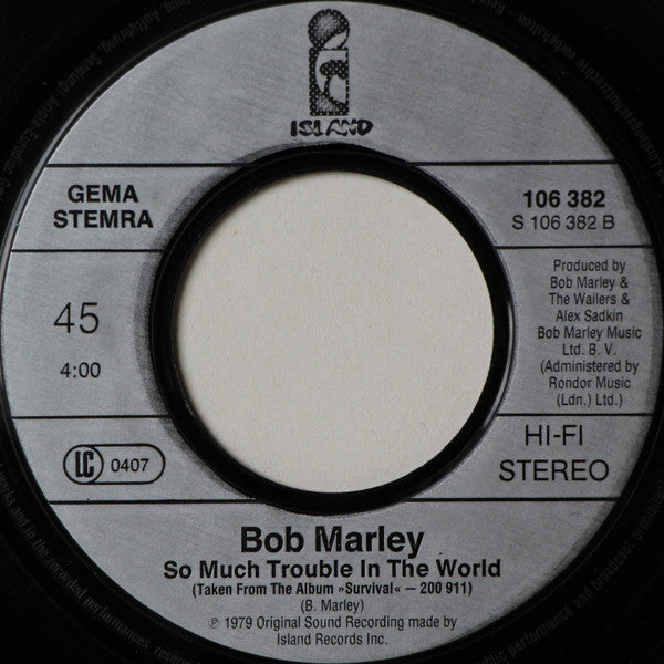 Bob Marley And The Wailers* - One Love/People Get Ready