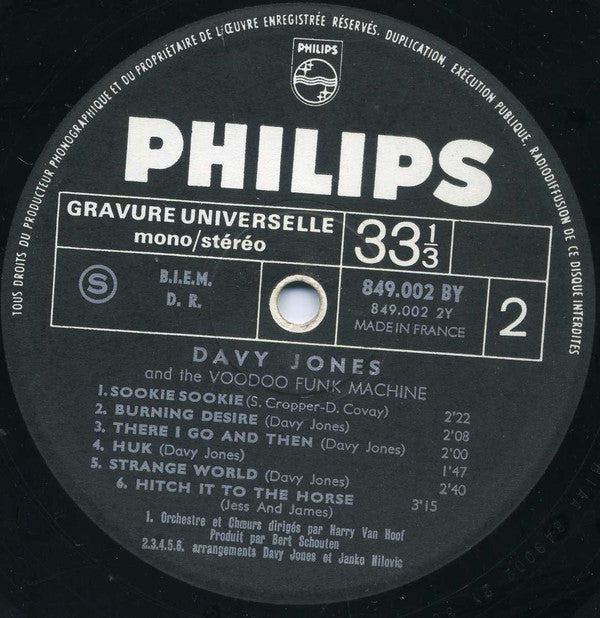 Davy Jones And The Voodoo Funk Machine -Sookie Sookie