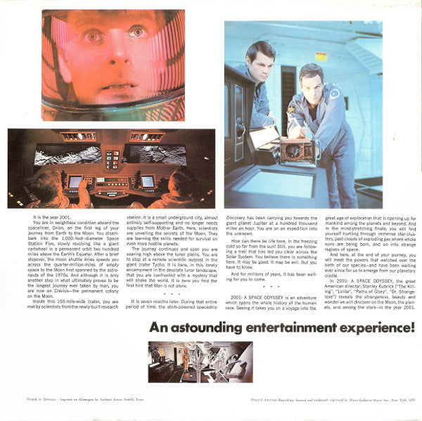 Various - 2001: A Space Odyssey (Music From The Motion Picture Sound Track)