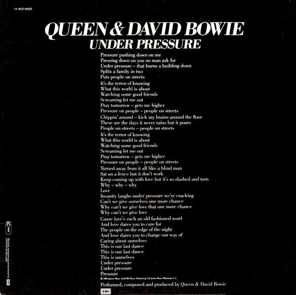 Queen &amp; David Bowie - Under Pressure