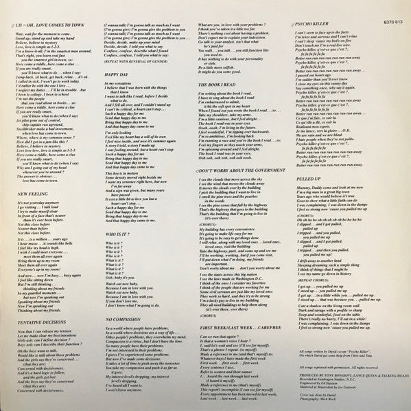 Talking Heads -Talking Heads: 77