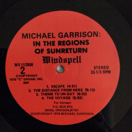 Michael Garrison - In The Regions Of Sunreturn