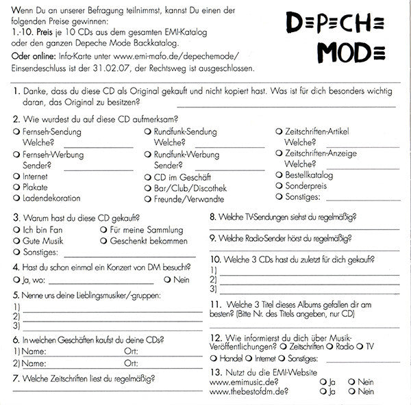 Depeche Mode -The Best Of (Volume 1)